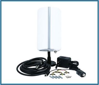 HD TV Indoor Outdoor Digital Off Air Power Wall Antenna