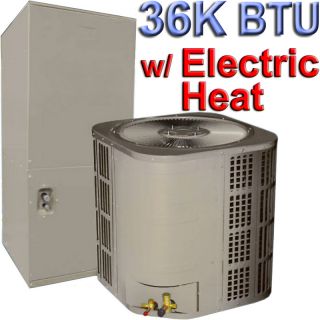 Central Air Conditioner AC Dehumidifier Heater A C Electric Heat 36000