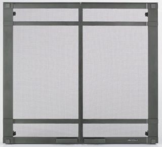 Heat n Glo Fireplace Graphite 6000 Series Screen Door Front HALSTON 36