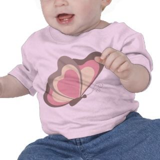 Pink Butterfly Baby T Shirt Infant T Shirt 