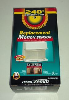 Heath Zenith SL 5316 WH A Deluxe Replacement 240 Degree Motion Sensor