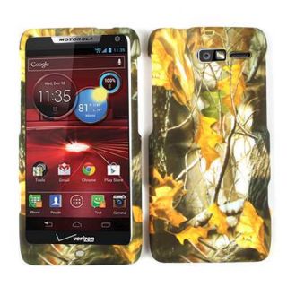 Autumn Dry Leaves Camo Protector Hard Cover Case for Motorola Droid