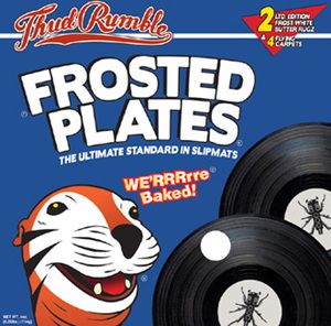 DJ Q Bert Thud Rumble Frosted Plates Slipmats Slip Mats