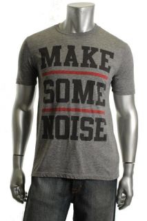 Local Celebrity New Make Some Noise Gray Graphic Short Sleeve T Shirt