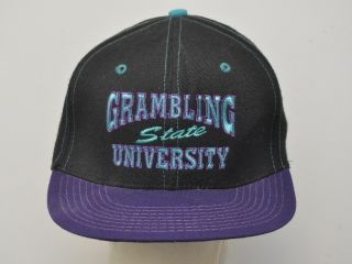 Vintage 90s Grambling State University Snapback Hat Cap