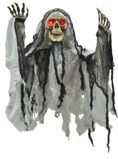 Skeleton Reaper Hanging Prop Scary Haunted House Yard Door Decor