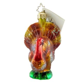Radko Hedda Gobbler 001820 Ornament Thanksgiving Turkey New