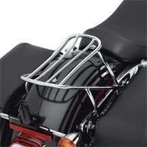 Harley Davidson Detachable Solo Rack   Chrome luggage rack 06 and