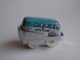  Up Metal Travelling Bus Tin Toy Game Track VW Van Original Box