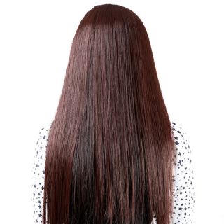  Straight Hair Extension Hairpiece Clips In On Heat Resistant Fiber