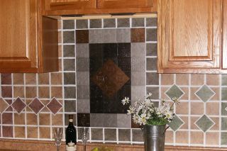  Vinyl Wall Tiles 4 Kitchen Bath Stone Ceramic Look Colors