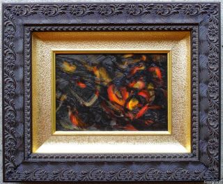 Heinie Hartwig Framed RARE American Abstract Oil Painting 1 