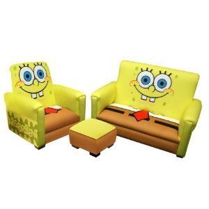 Harmony Kids Nickelodeon Sponge Bob Deluxe Toddler Sofa Couch Chair