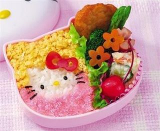 Japanese Bento Lunch Accessories Hello Kitty Mold Set B