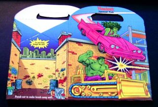1990 Hardees Marvel Toy Box Spider Man Hulk Captain America She Hulk
