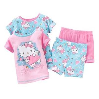 Hello Kitty Angelic Pajamas Shirt Shorts PJs Toddler Girls 2T 3T 4T