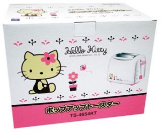 Hello Kitty Hot Pop Up Toaster TS 4654KT Kawaii Sanrio Twinbird New