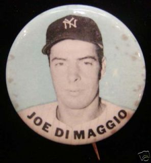 Joe DiMaggio Yankees Baseball PM 10 Stadium Pin Button