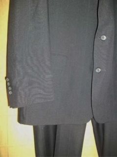 Navy Blue PinStripe HARDWICK Jacket Coat Pant Suit sz 46L