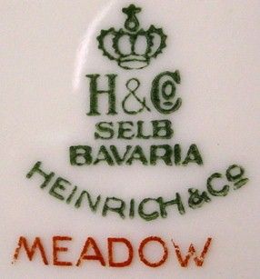 Heinrich China Meadow pttrn Salad Plate