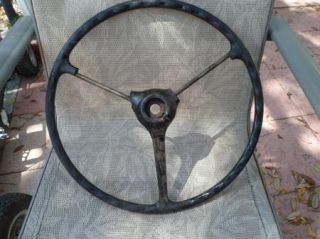  Willys Jeep Steering Wheel Old Beat Up Greasy Man Cave Decor