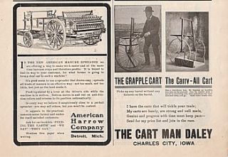 1902 American Harrow Co Detroit MI Ad Manure Spreader