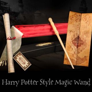 Harry Potter Style REAL MAGIC WAND Marauders Map sm Hogwarts Express