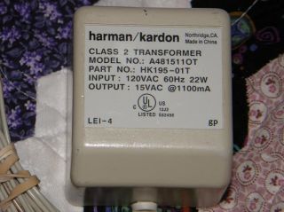 harman kardon adapter 15vac 1100ma a41411c hk195 01t you are bidding