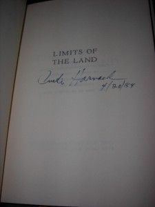 Curtis Harnack Limits of The Land HBDJ 1st 1st Signed