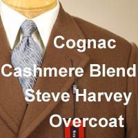 48L Steve Harvey CASHMERE WOOL Blend Mens Overcoat Topcoat Coat 48
