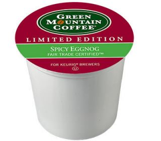 Green Mountain Spicy Eggnog Keurig 96 K Cups  Exp 8 2512