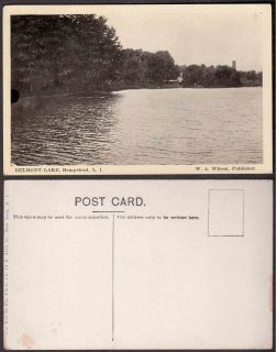 Old Postcard   Hempstead, Long Island, New York   Belmont Lake