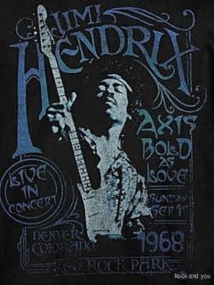 Jimi Hendrix 1968 Blues Rock T Shirt L XL 2XL 3XL 4XL NWT