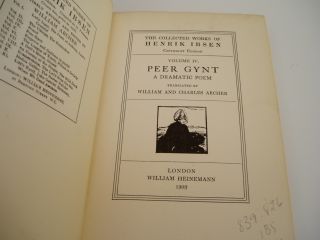Henrik Ibsen   The Collected Works   Vol 1V  PEER GYNT