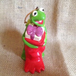   Original 1981 Kermit The Frog Muppets Christmas Ornament Henson Prod