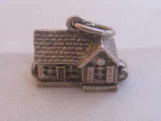 Vintage Silver Articulated Gretna Green Old Smithy Charm Charm Anvil