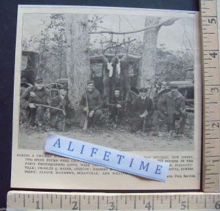 1921 Paper Image Hunting Photo New Gretna Port Republic New Jersey 2