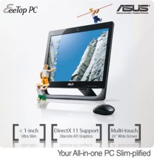 ASUS Eee Top ET2010AGT B017E 20 Inch Touchscreen All in One Desktop PC