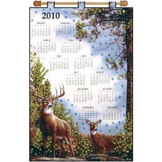Deer 2010 Jeweled Felt Applique Calendar Kit 16X24