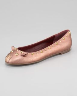 MARC by Marc Jacobs Studded Leather Mouse Ballerina Flat   Neiman