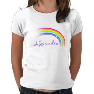 Your name (9 letter) rainbow violet girls top T Shirts