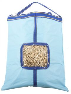 Aqua and Blue Horse Heavy Duty Hay Bag Bags