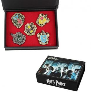 New Harry Potter Hogwarts House Metal Pin Badge Set of 5pcs