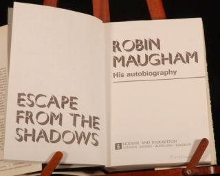 signed first edition of Robin Maughams autobiography Escape from