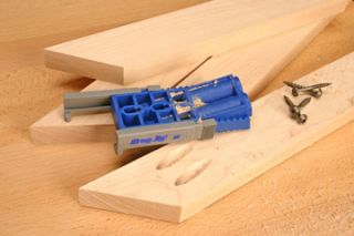 Miter joints for picture frames can be completed quickly, since the
