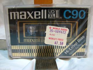  UDXLII C 90 TYPE II SEALED BLANK HIGH BIAS AUDIO COMPACT CASSETTE TAPE