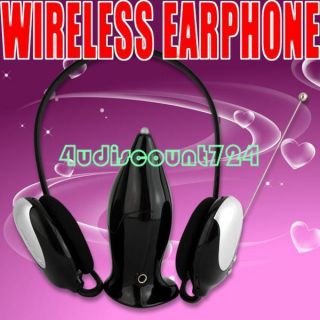FM Radio Wireless Headphone Earphone for TV PC DVD