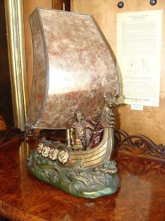 viking theme lamp with mica shade  950