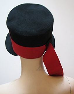 Ladies Vintage 40s Designer Hat Hattie Carnegie 583