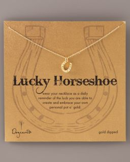 Dogeared Lucky Horseshoe Necklace   
